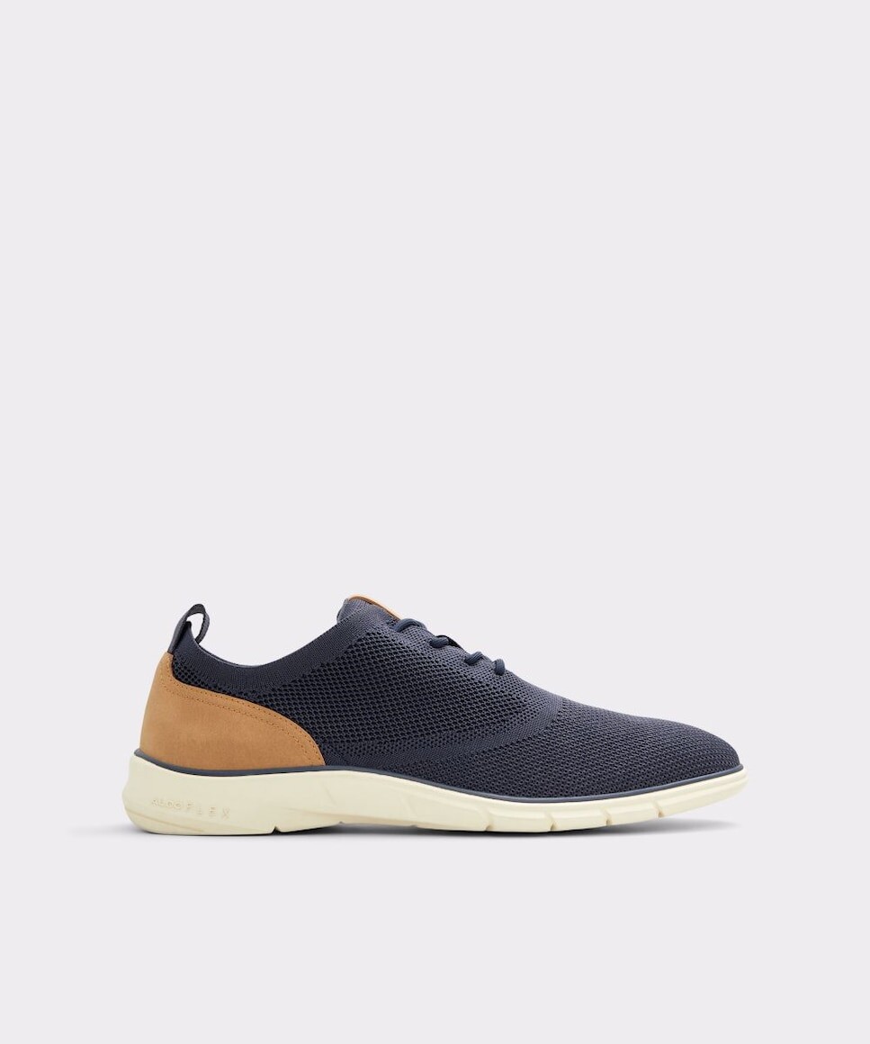 

Мужские туфли на шнуровке из синей ткани Aldo, темно-синий