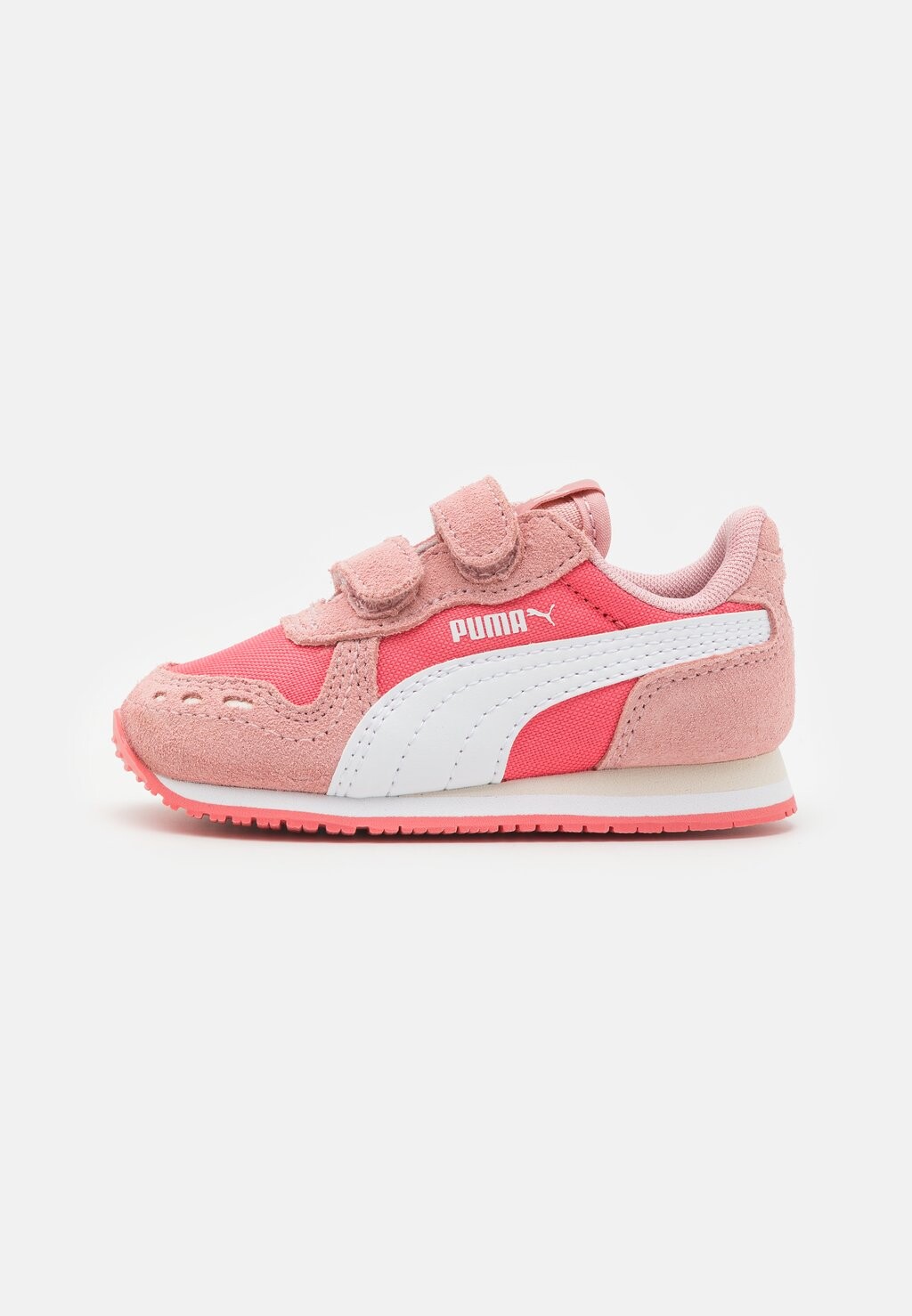 Кроссовки низкие CABANA RACER UNISEX Puma, цвет calypso coral/bridal rose/white