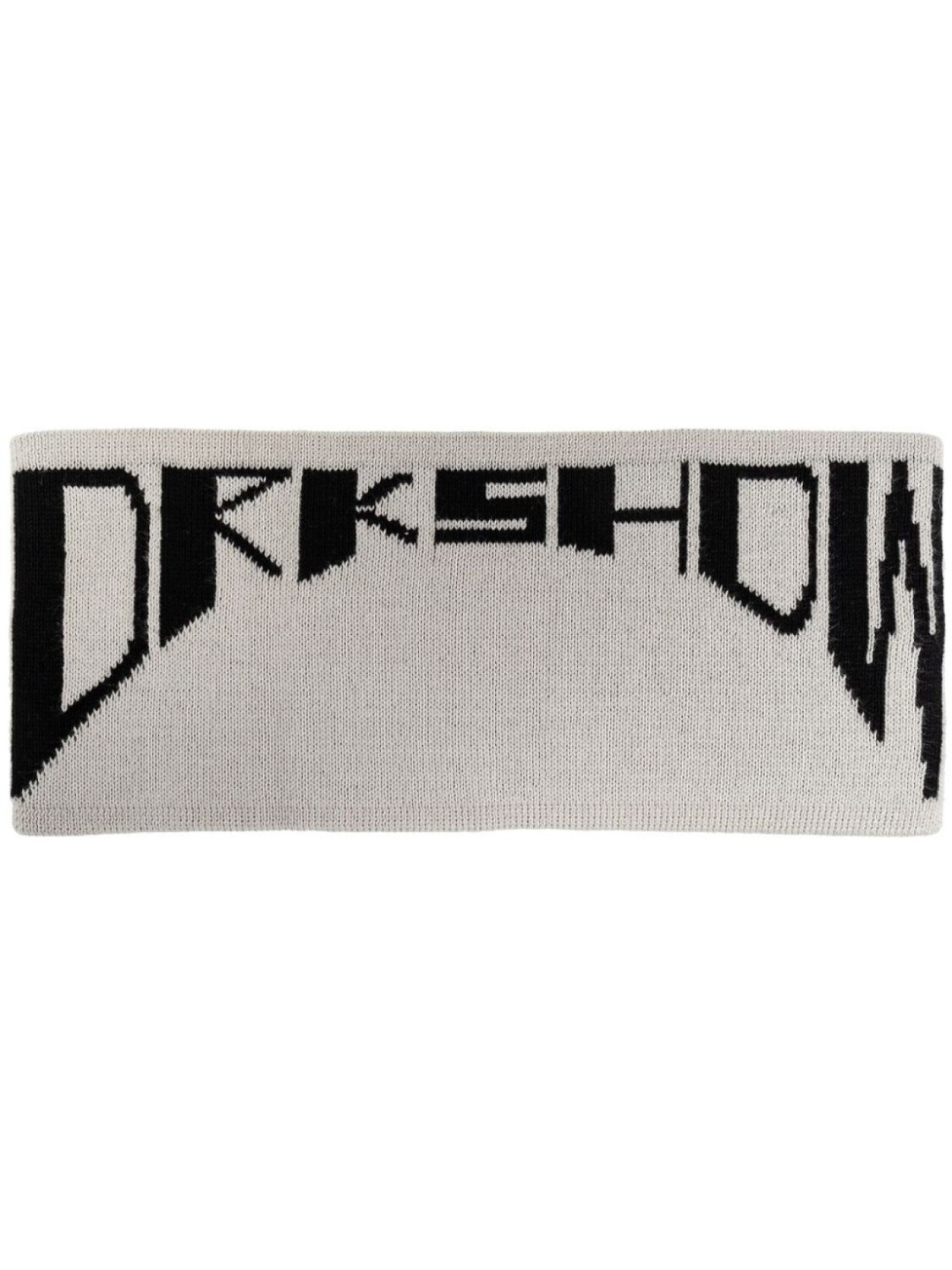 

Rick Owens DRKSHDW повязка на голову с логотипом и жаккардом, нейтральный цвет