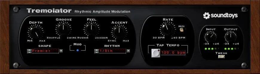 

Плагин Soundtoys Tremolator Tremolo и Auto-Gate