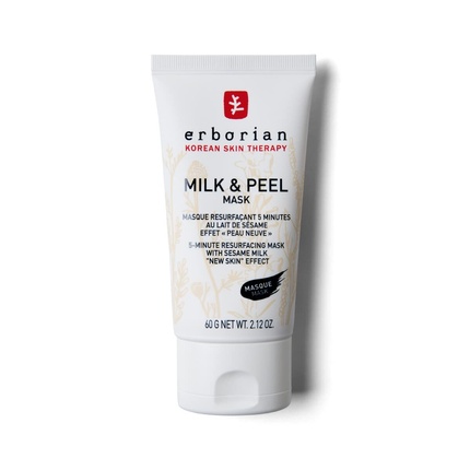 

Milk & Peel Mask Отшелушивающая и очищающая маска с кунжутным молоком для всех типов и тонов кожи, Erborian