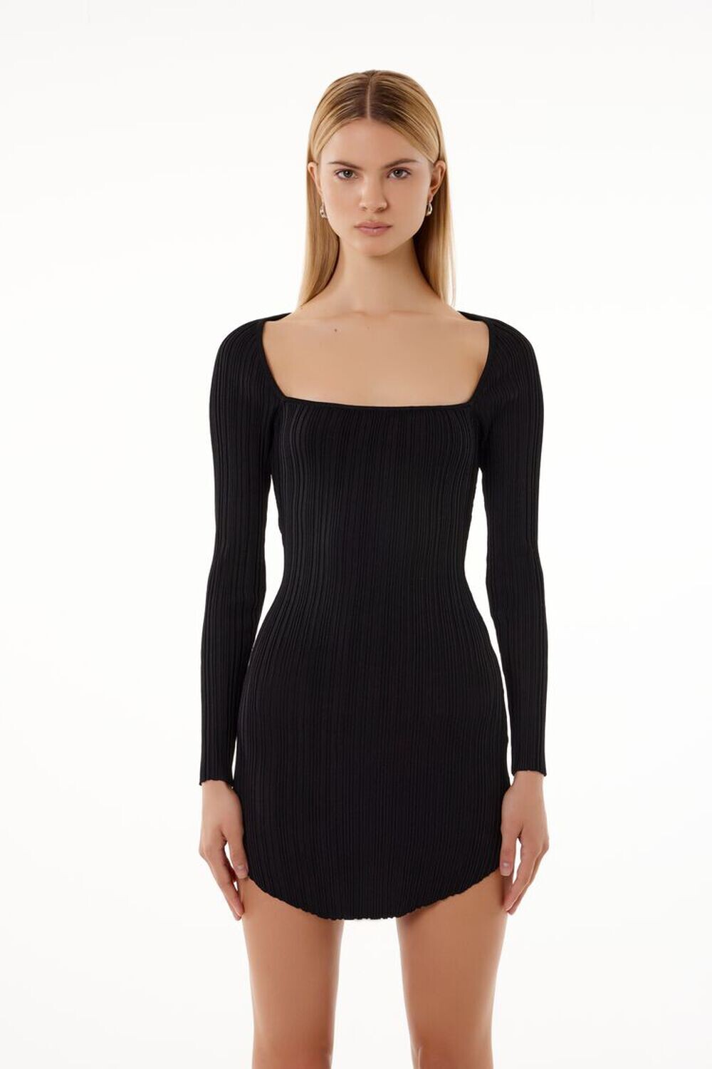 

Мини-платье-свитер Barneys New York Forever 21, черный