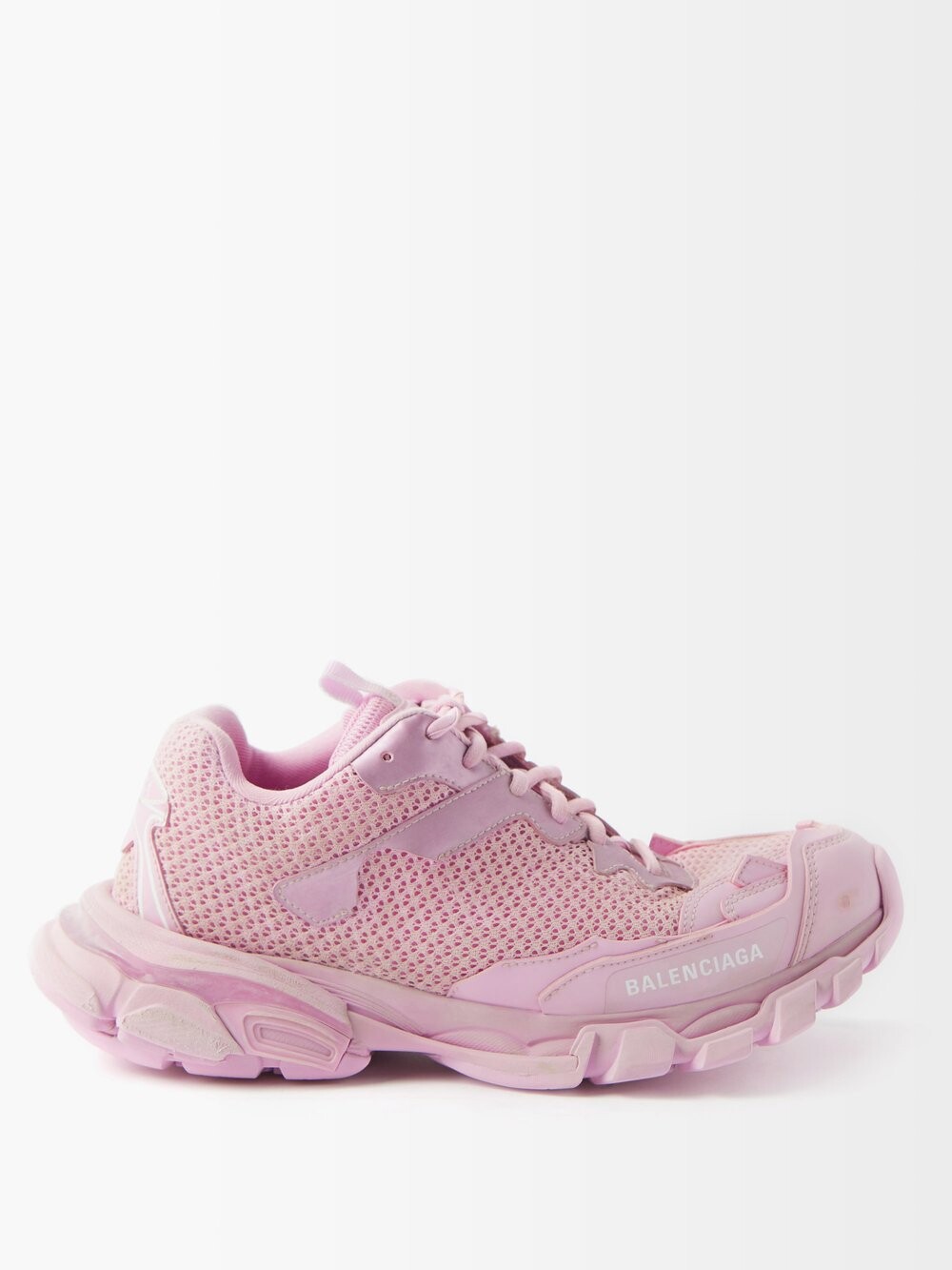 

Track.3 проблемные технические тренеры Balenciaga, розовый