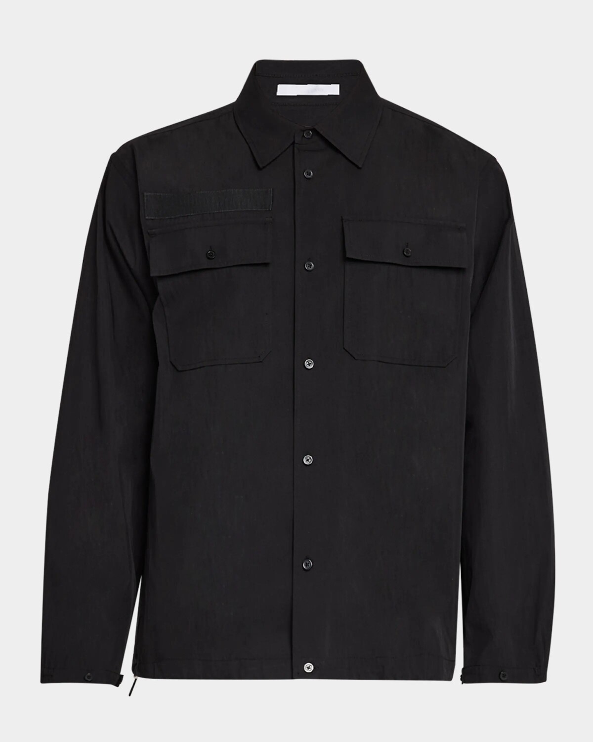 

Мужская легкая рубашка в стиле милитари Helmut Lang, цвет Blk