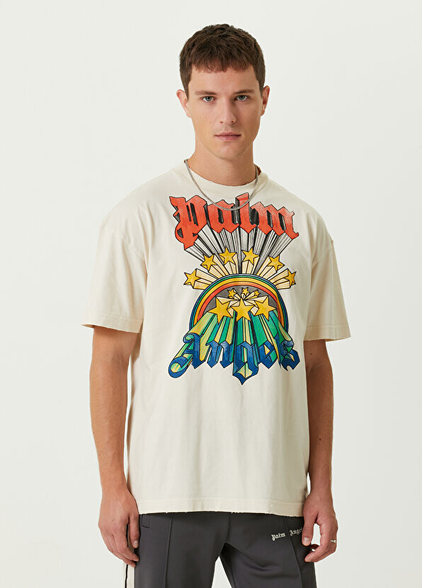 

Off-white футболка с логотипом Palm Angels