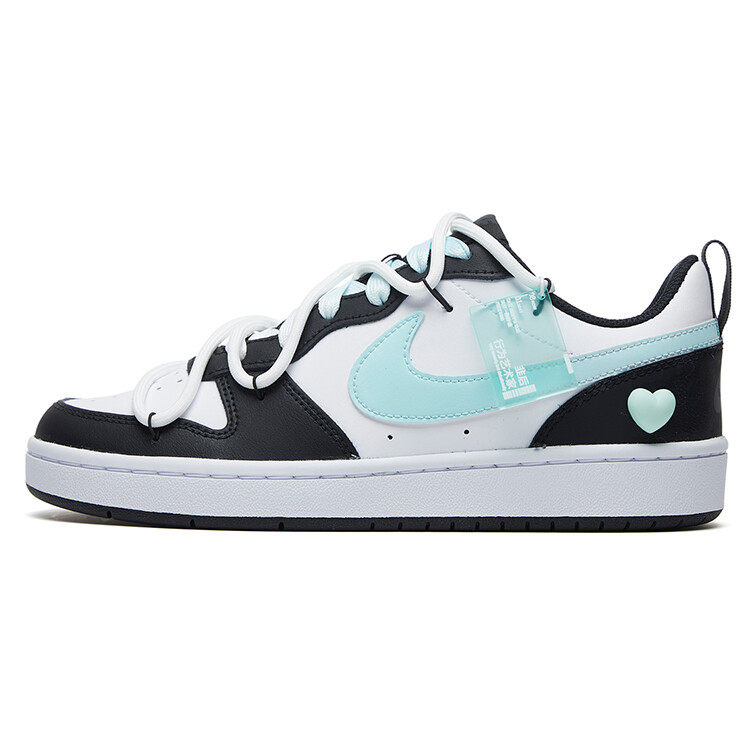 

Кроссовки Nike Court Borough Skateboarding Shoes Women's Low-top Black, зеленый