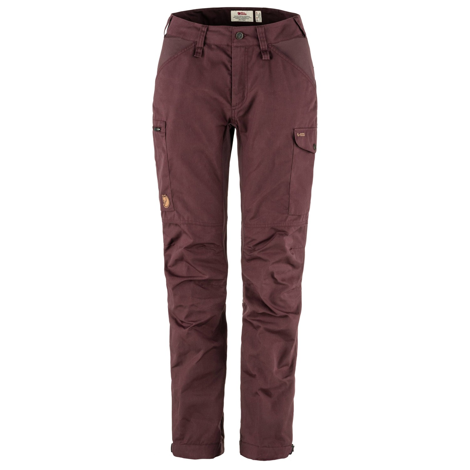 

Трекинговые брюки Fjällräven Women's Kaipak Trousers Curved, цвет Port