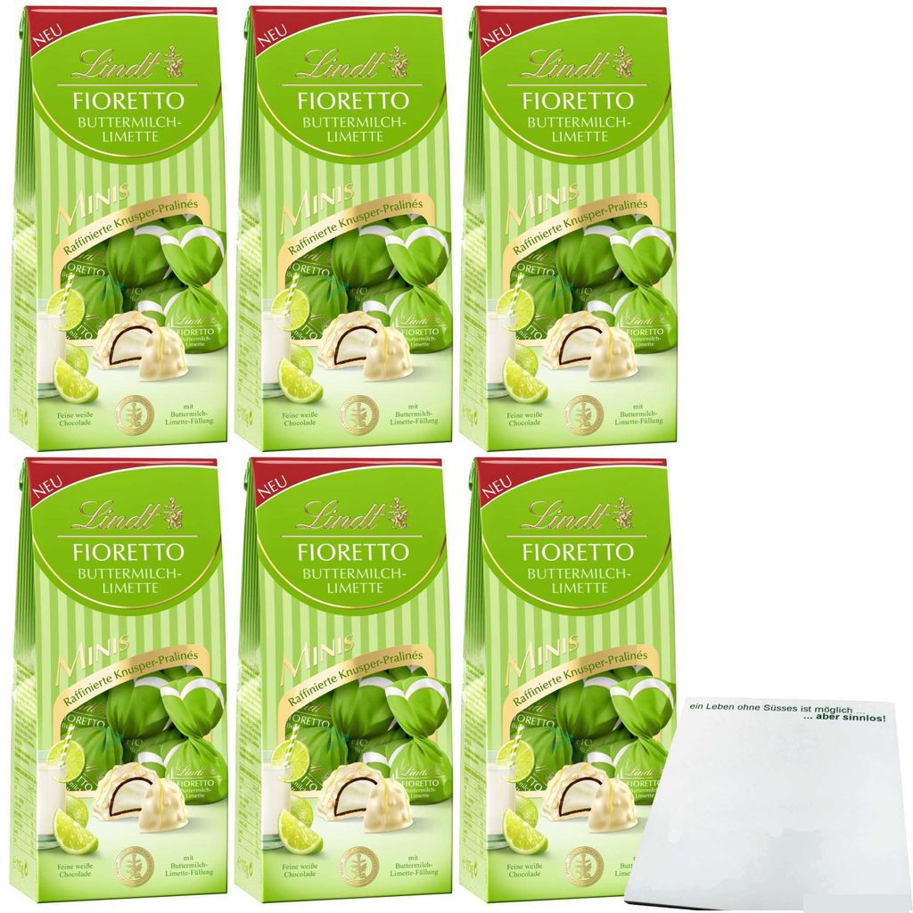 

Lindt Fioretto Buttermilk-Lime Minis Pack 6 шт. (упаковка 6x115 г) + блок usy