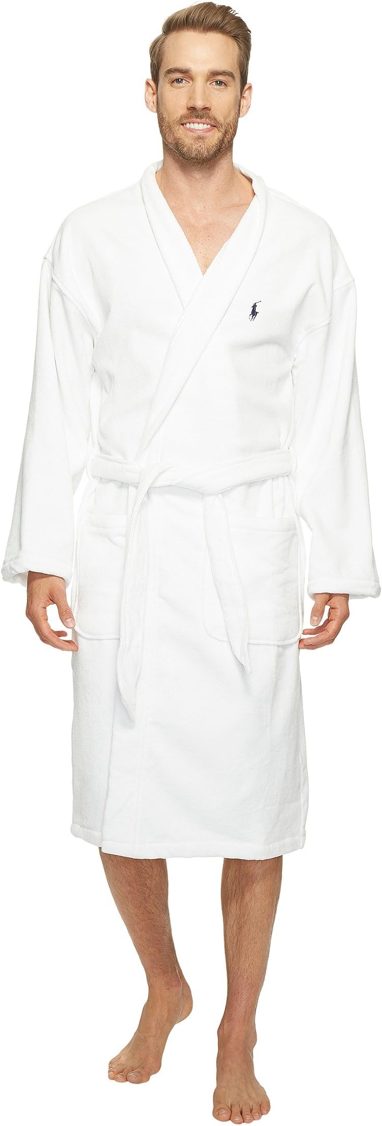 Халат Terry Shawl Robe Polo Ralph Lauren, белый халат cotton terry robe polo ralph lauren цвет cruise navy museum grey collar