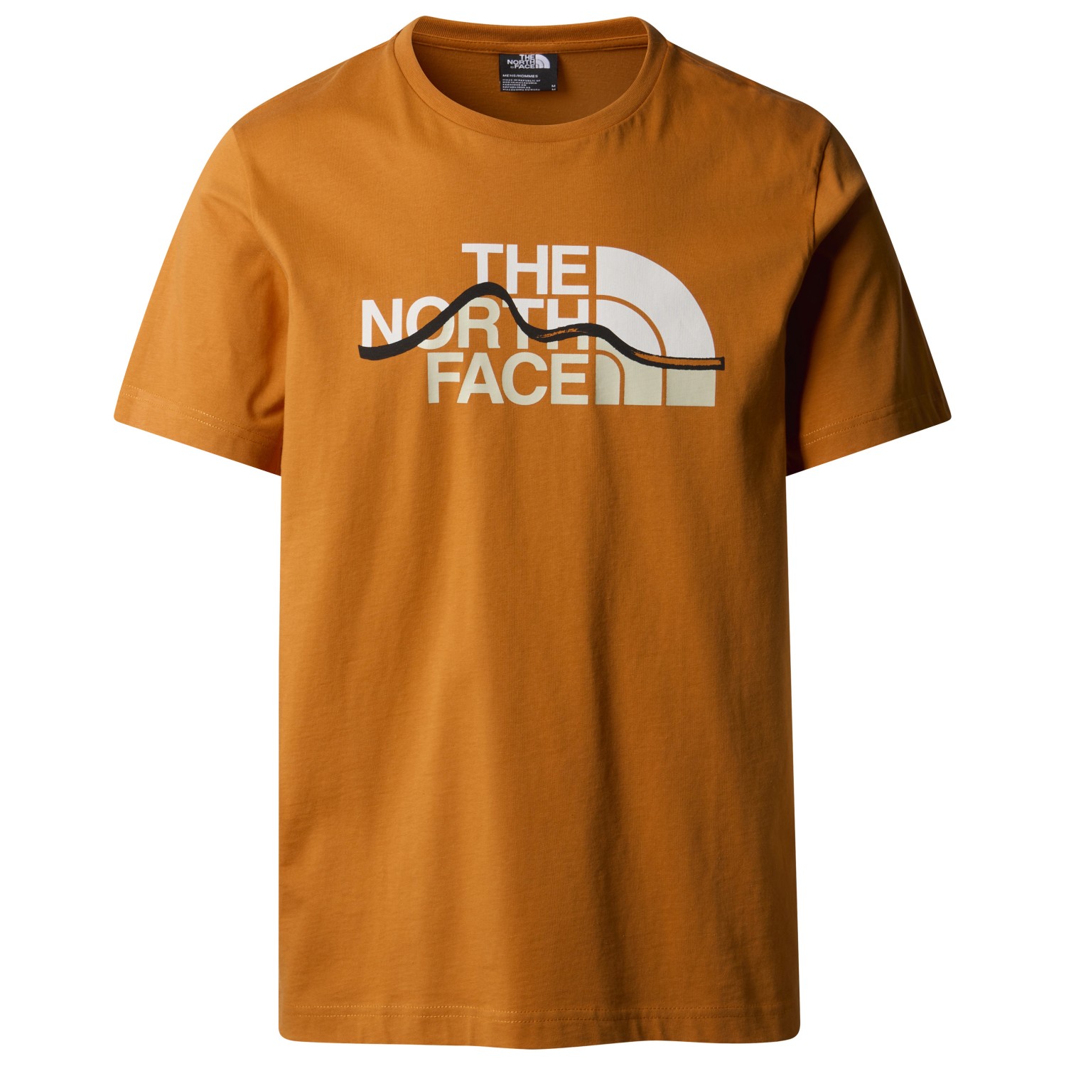 футболка the north face s s mountain line tee цвет tnf black Футболка The North Face S/S Mountain Line Tee, цвет Desert Rust