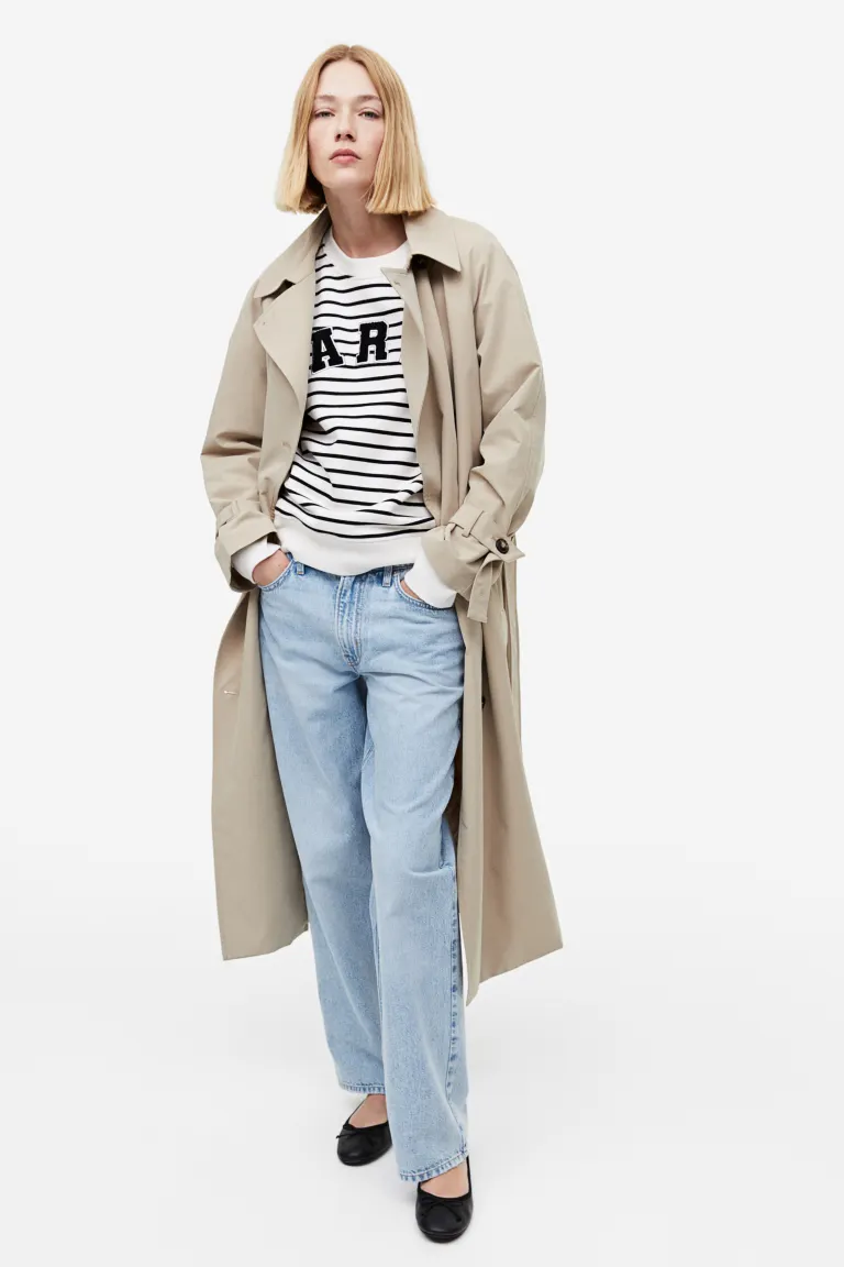 

Толстовка с круглым вырезом H&M, бежевый