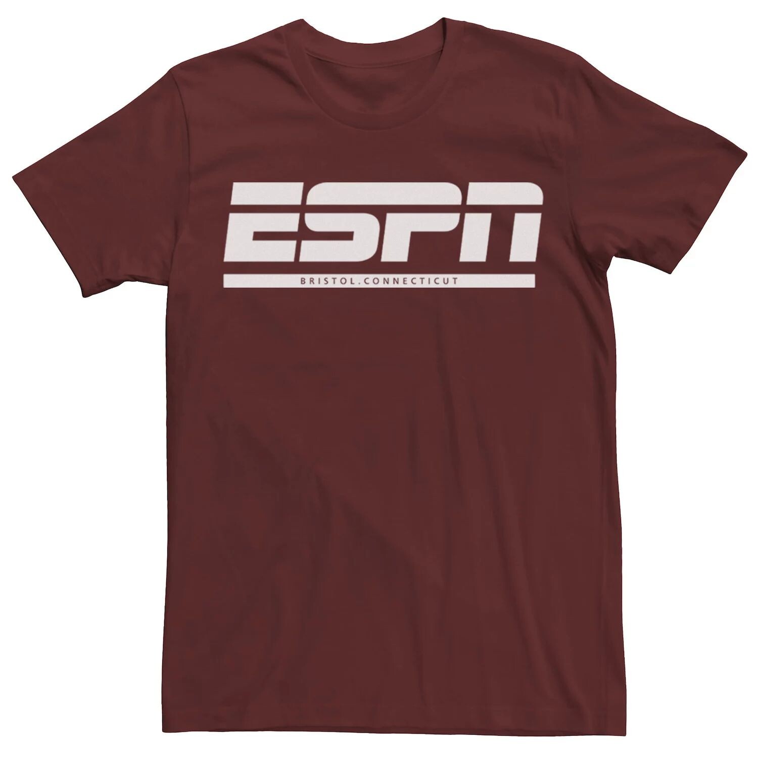 

Мужская черная футболка с логотипом ESPN Bristol Connecticut Licensed Character, Черный