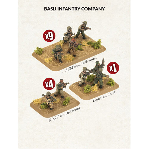 

Фигурки Team Yankee: Basij Infantry Company