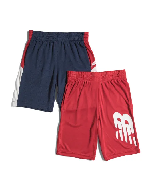 

2 шт. махровые шорты Little Boy Active New Balance, синий/красный