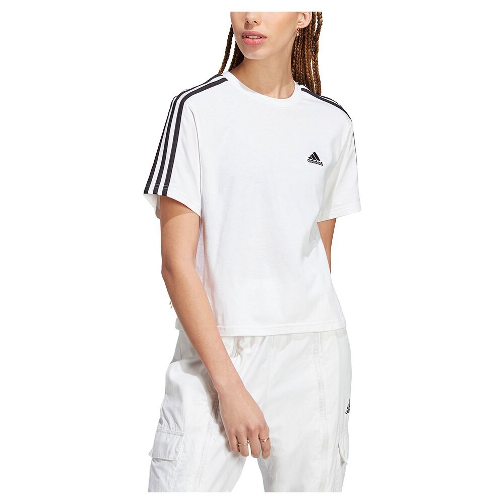 

Футболка с коротким рукавом adidas 3S Cr, белый