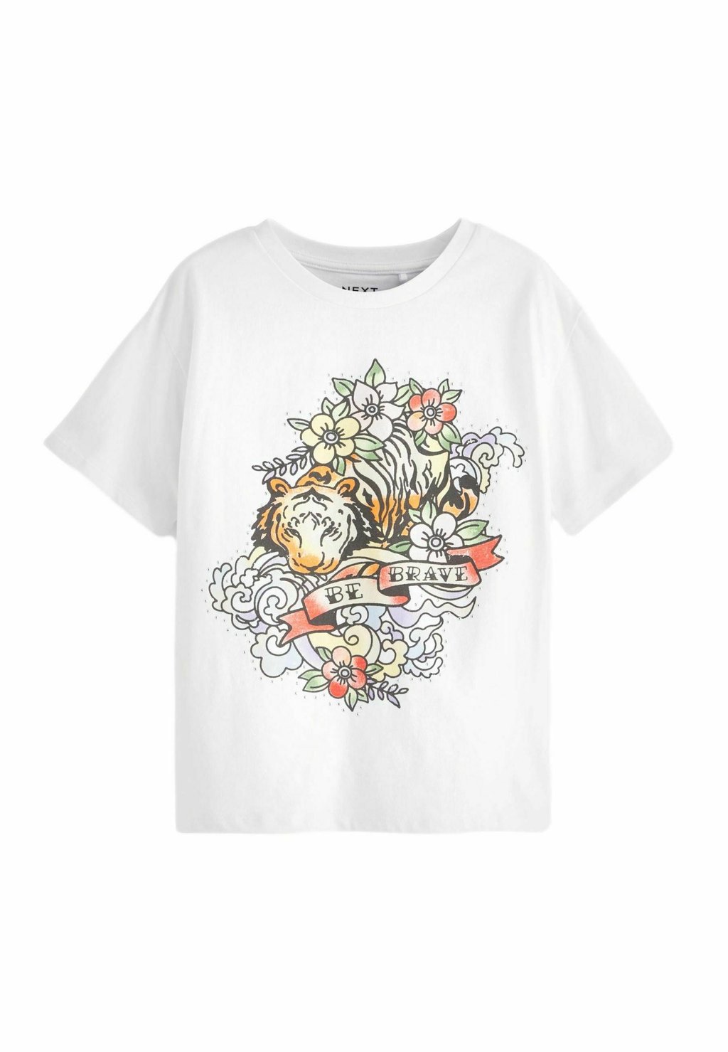 футболка с принтом Graphic Regular Fit Next, цвет white tiger stud