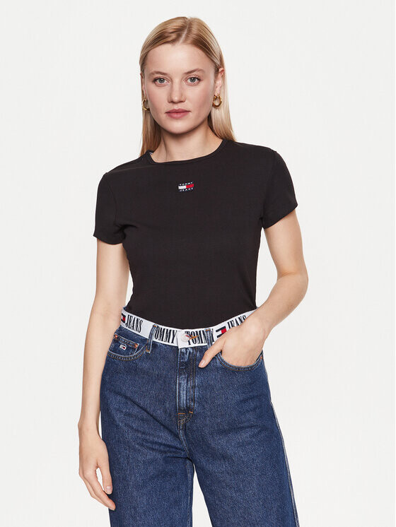 

Футболка стандартного кроя Tommy Jeans, черный