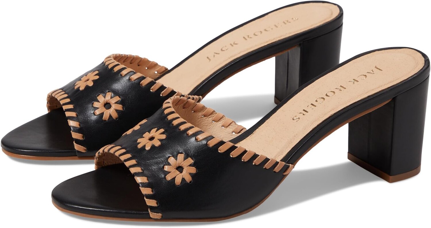

Босоножки Wells Mid Heel Jack Rogers, цвет Black/Toast