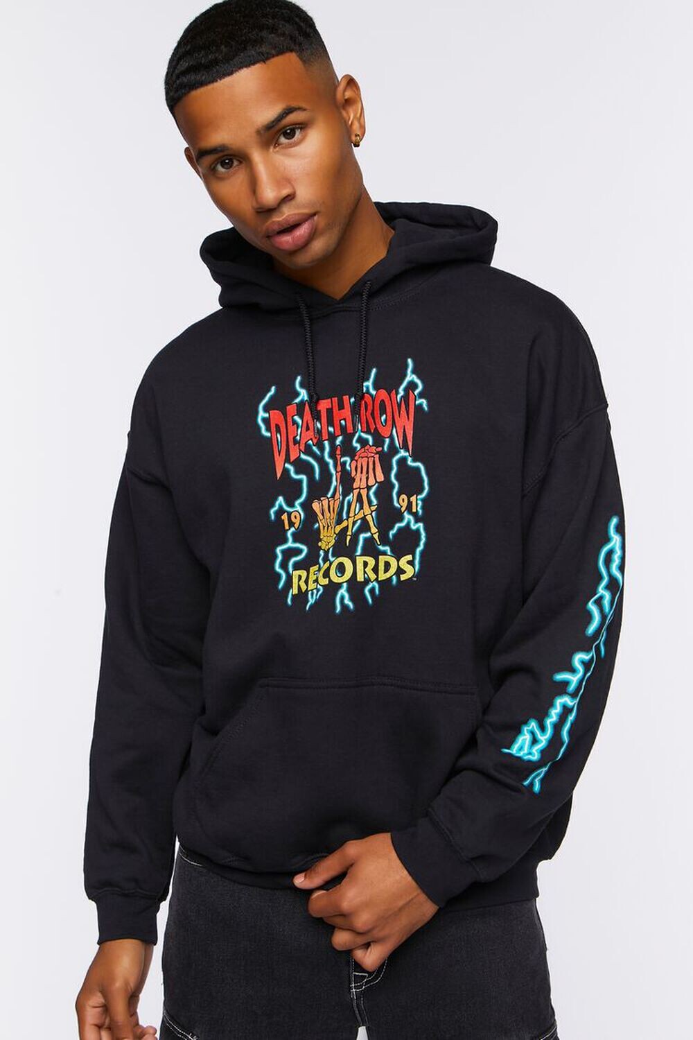 

Толстовка с рисунком Death Row Records Forever 21, черный