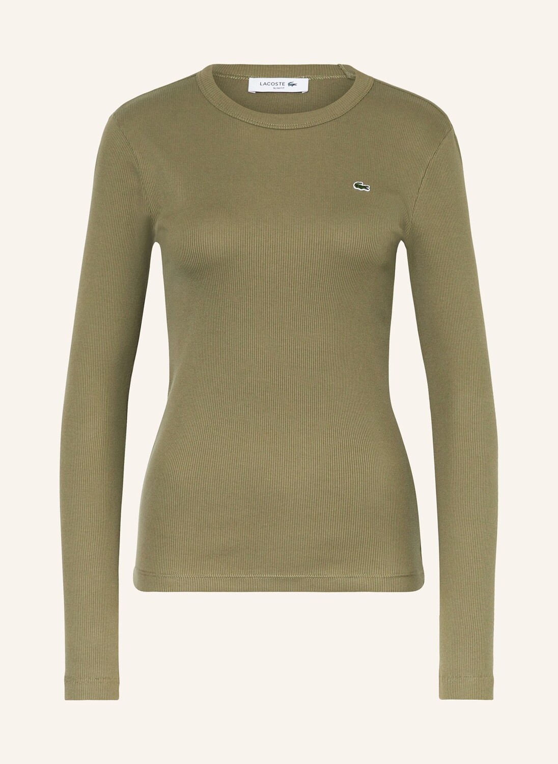 

Лонгслив LACOSTE, темно-зеленый