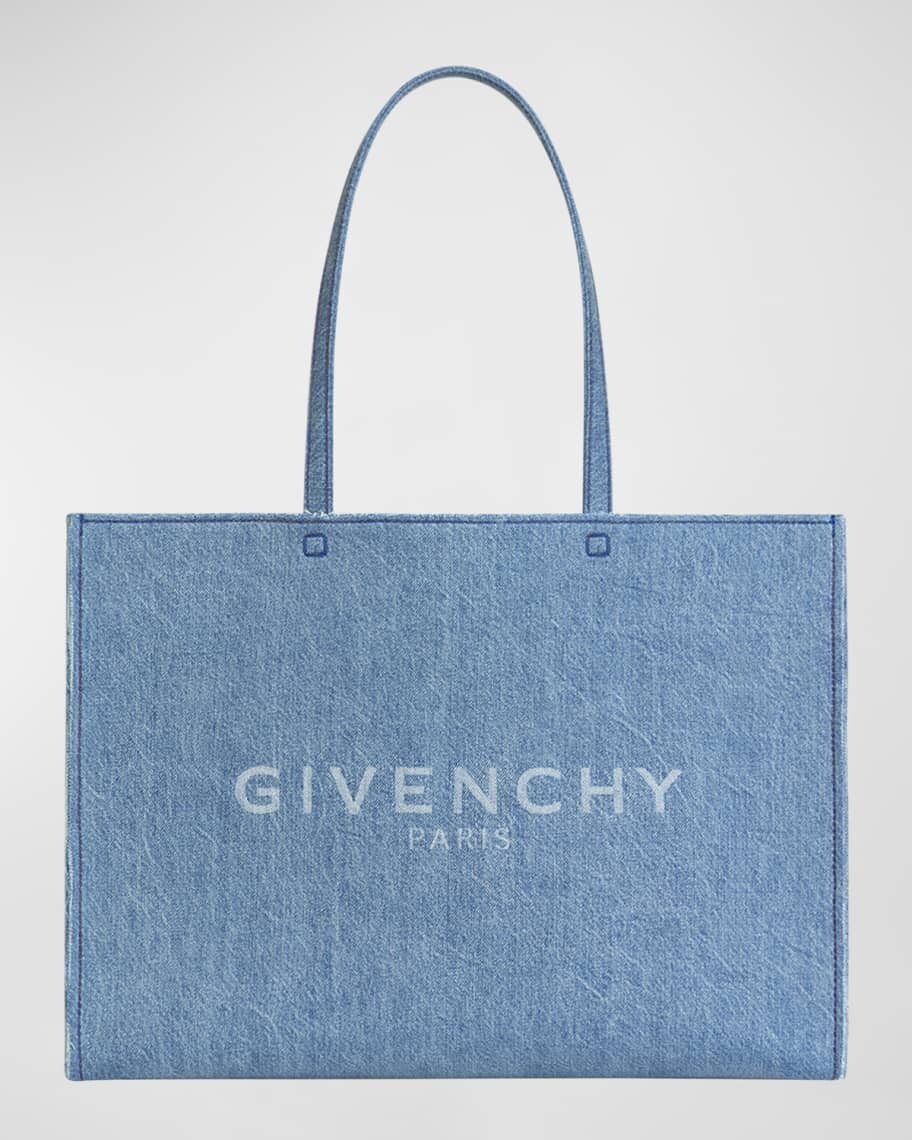 

Большая большая сумка-тоут G из потертого денима с монограммой Givenchy