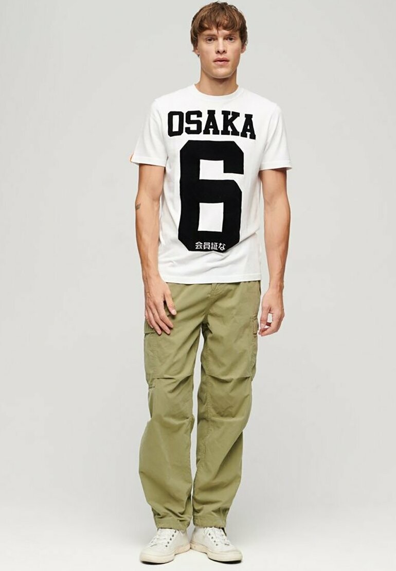 

Футболка с принтом OSAKA 6 MONO STANDARD Superdry, цвет optic
