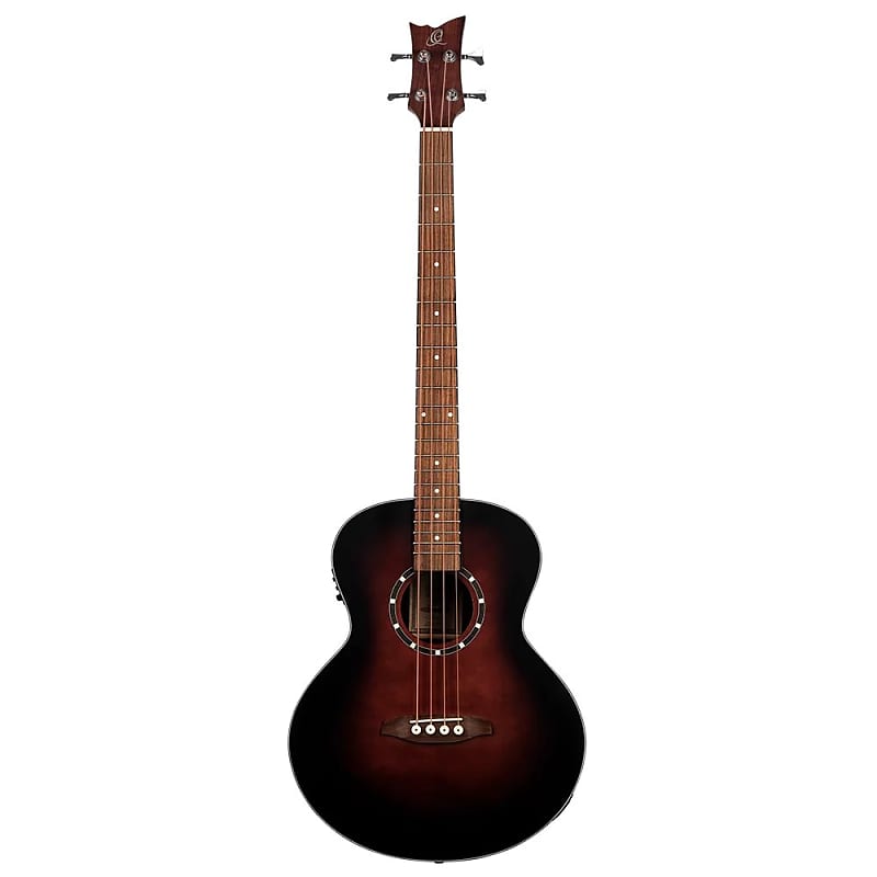 ortega rst5 1 2 детская гитара Басс гитара Ortega D7E-BFT-4 Acoustic Electric Bass Guitar - Bourbon Fade