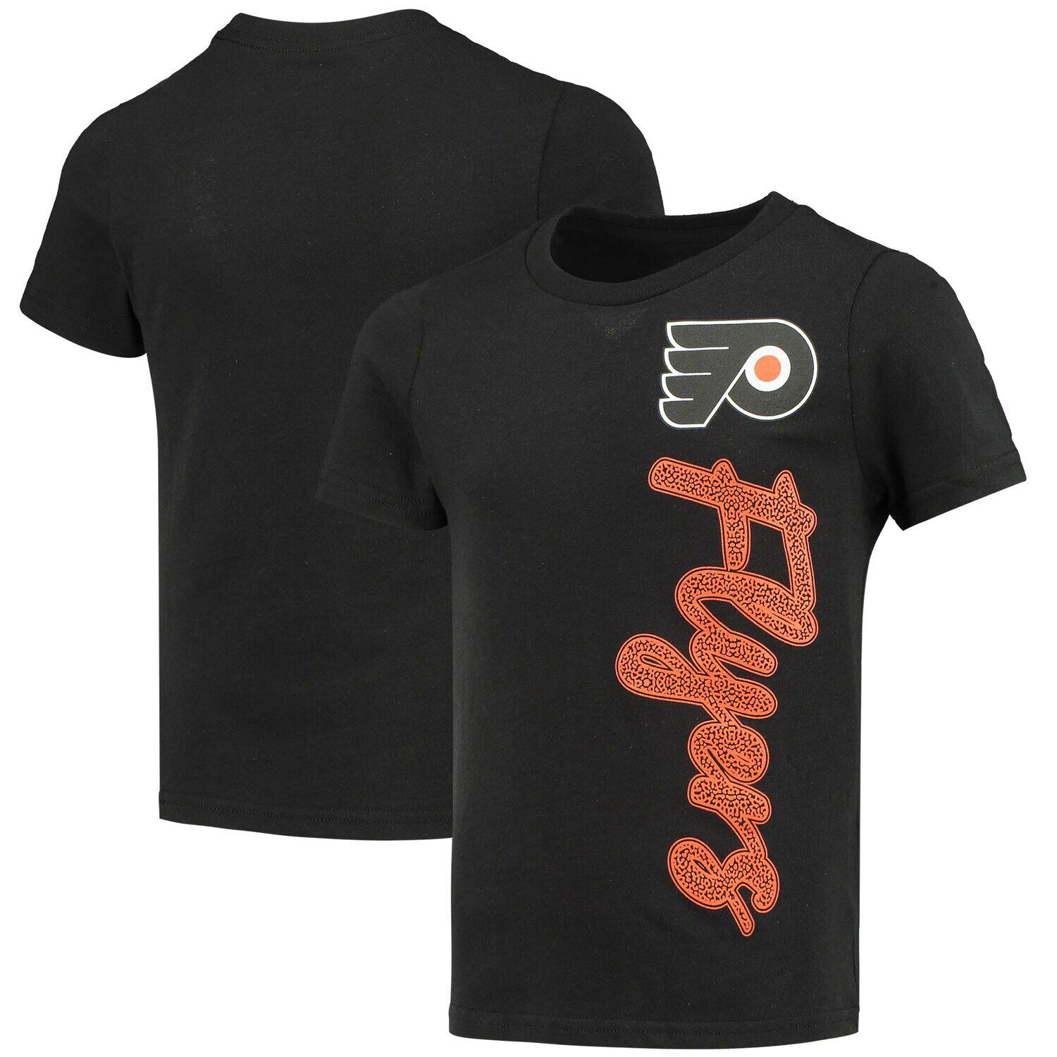 

Молодежная черная футболка из синели для девочек Philadelphia Flyers Outerstuff