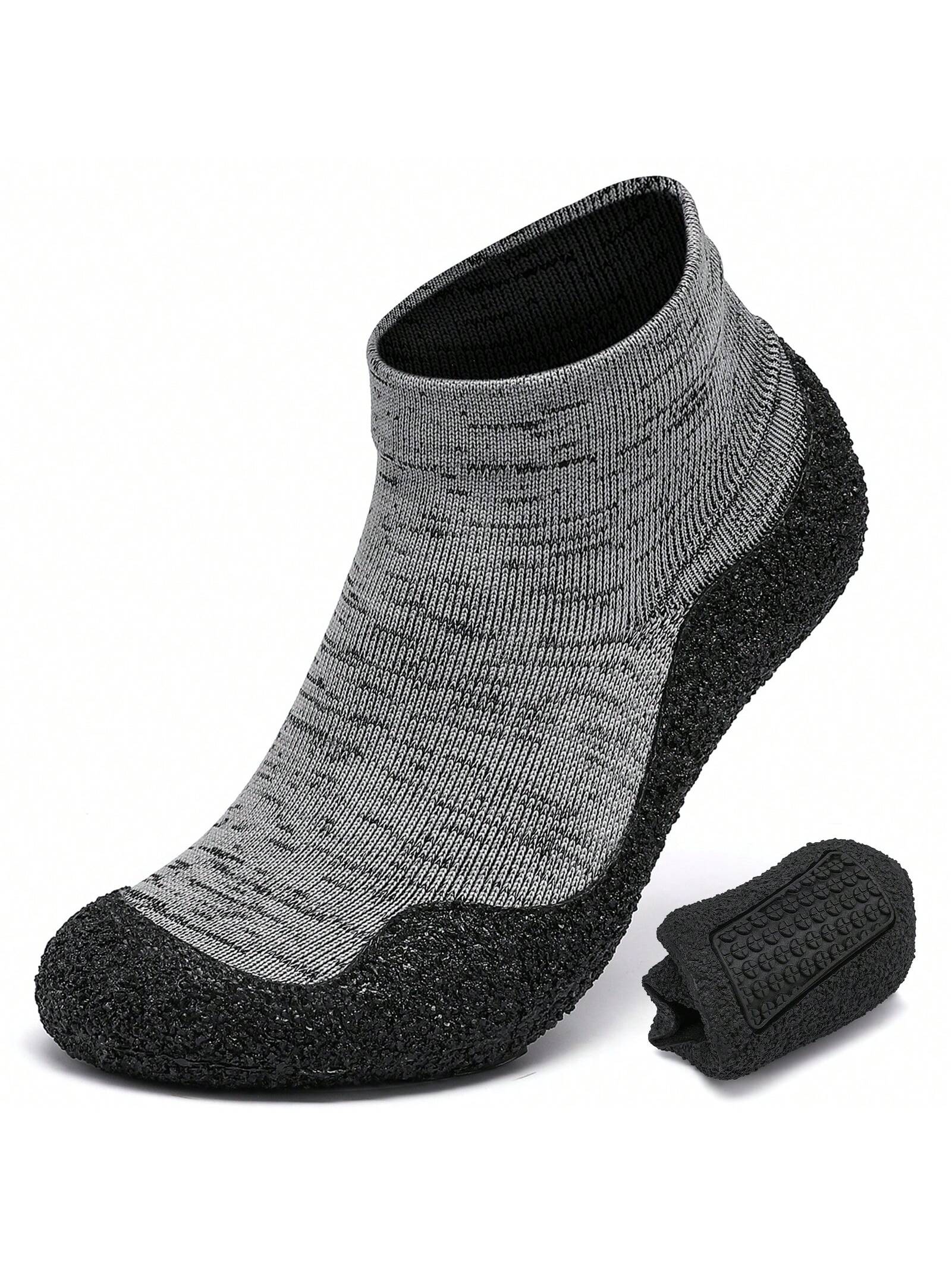Минималистские туфли-носки для мужчин и женщин | Легкая обувь для ходьбы с нулевым падением | Многоцелевой, серый черный
