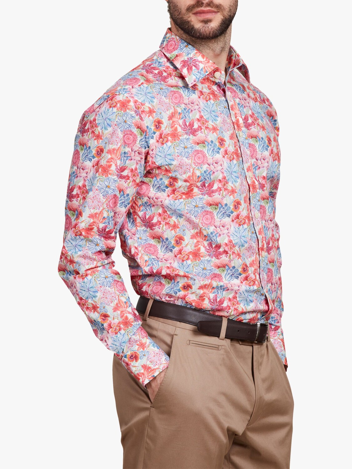 

Рубашка Simon Carter из ткани Liberty Wonder Garden Tana Lawn Cotton, разноцветная