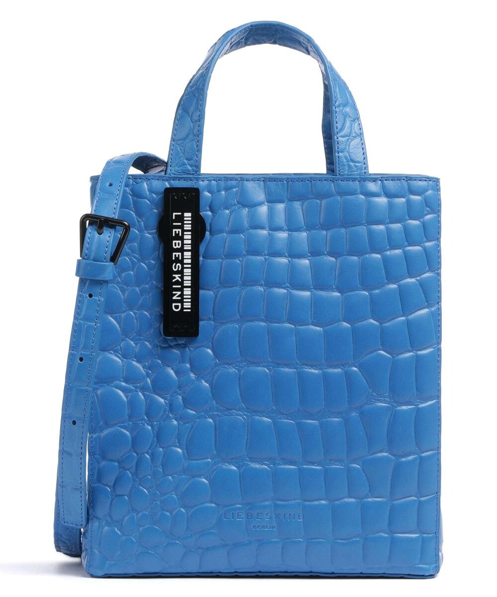 

Сумочка Paper Bag Waxy Croco S из тисненой кожи Liebeskind, синий