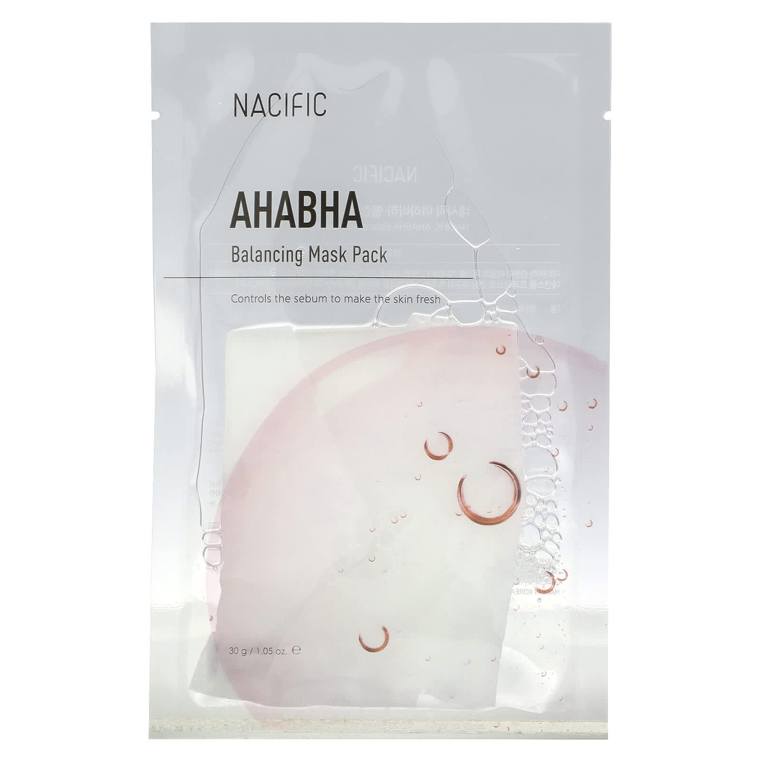 

AHA BHA, балансирующая маска для лица, 30 г (1,05 унции), Nacific