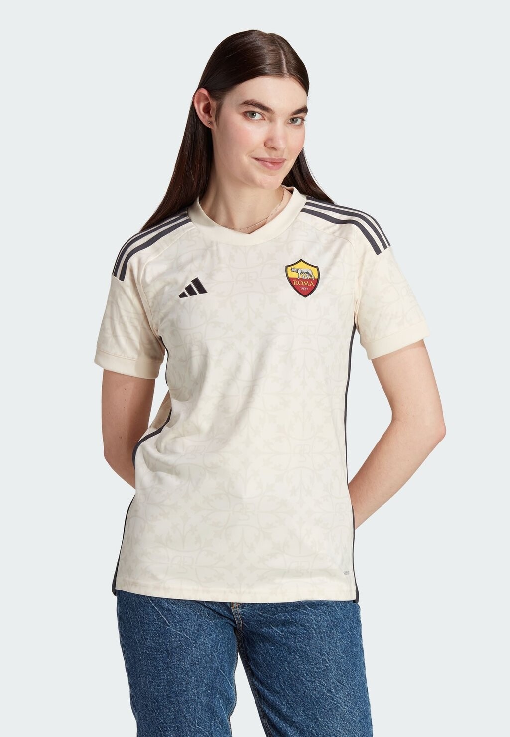 

Футболка AS ROMA 23/24 AWAY Adidas, цвет экрю