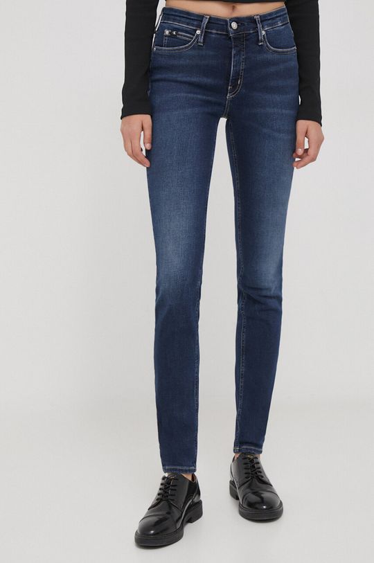 Джинсы Calvin Klein Jeans, темно-синий джинсы calvin klein jeans loose straight темно синий