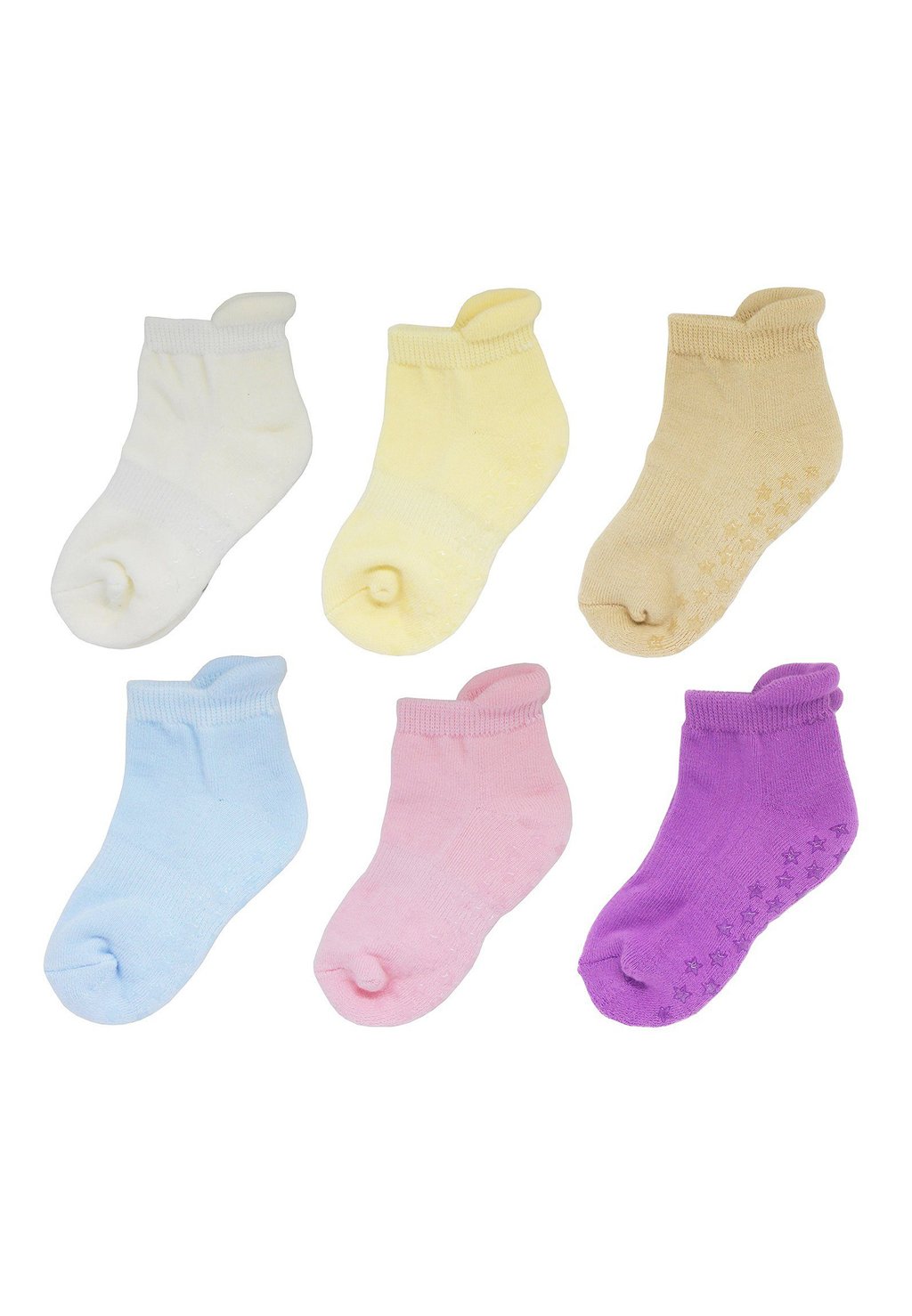 

Носки 6ER PACK Yalion, цвет weiß beige cremeweiß hellblau rosa flieder