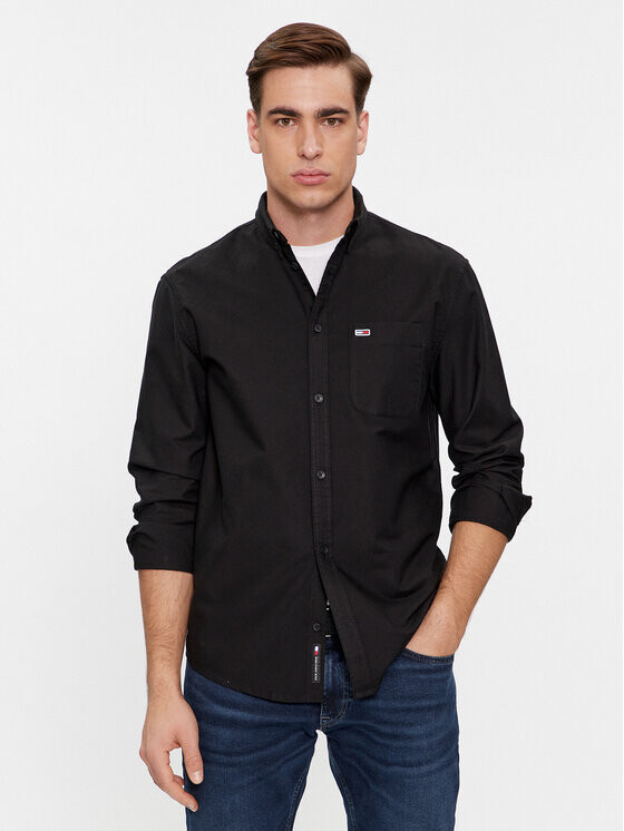 

Рубашка стандартного кроя Tommy Jeans, черный
