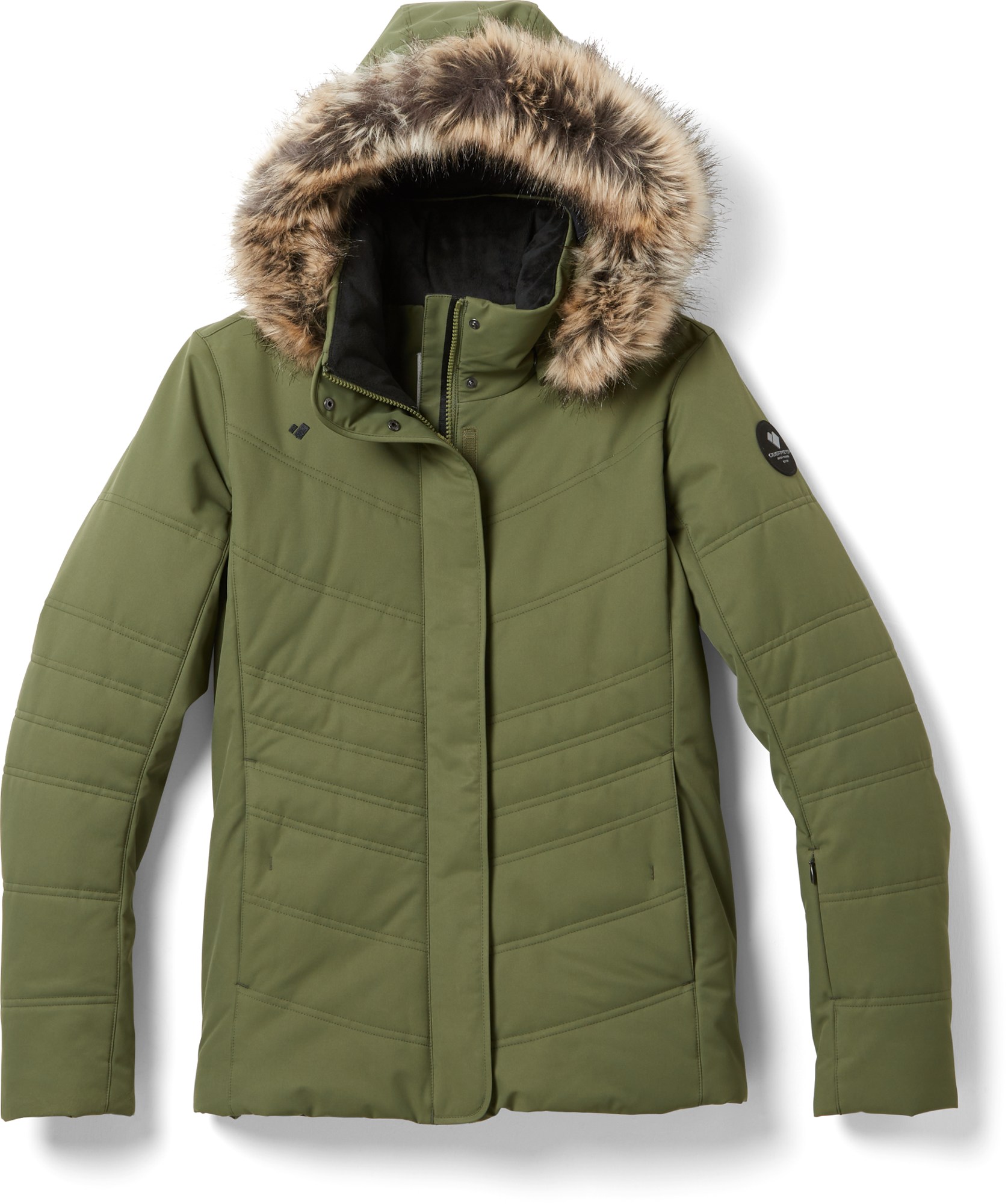Утепленная куртка Tuscany II — женская Obermeyer, зеленый куртка утепленная женская outventure зеленый