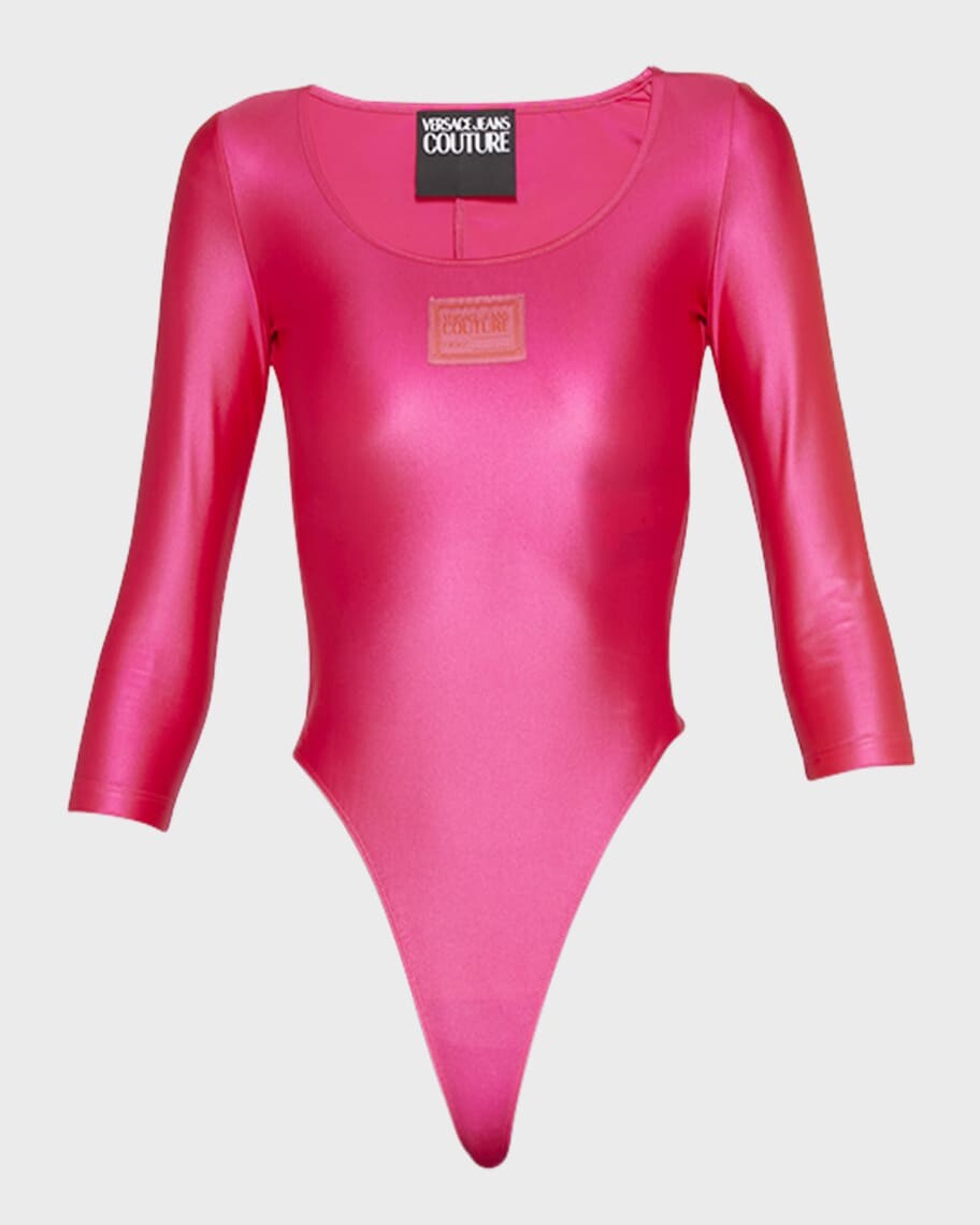 

Боди с металлическим логотипом Versace Jeans Couture