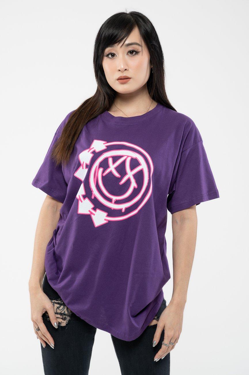 Футболка с улыбкой «Шесть стрел» Blink 182, фиолетовый