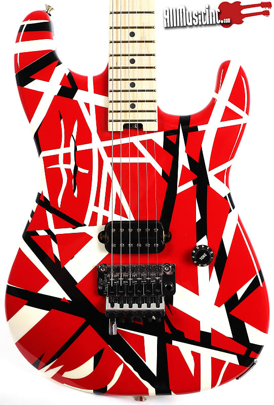

Электрогитара EVH Striped Series Red Black White Electric Guitar Stripes 7lbs 15oz Van Halen