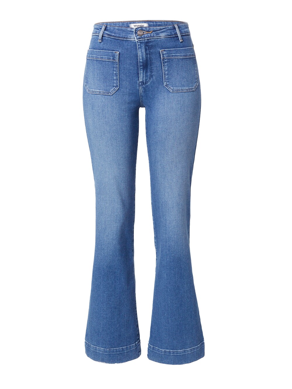 расклешенные джинсы wrangler Расклешенные джинсы Wrangler, синий
