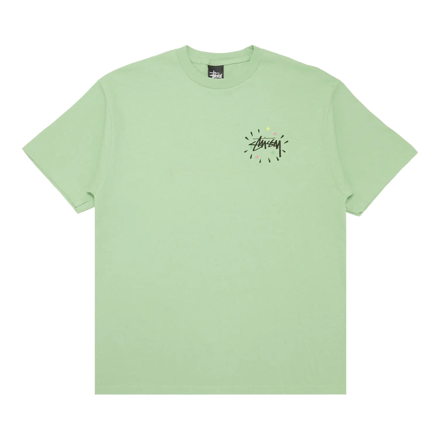 

Укороченная футболка Stussy с черепом, Зеленая, Зеленый