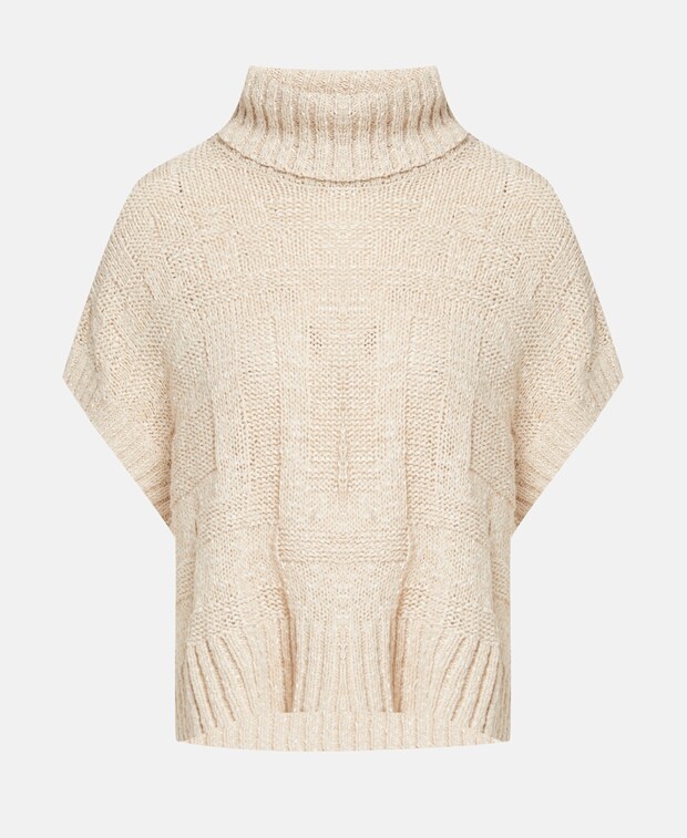 

Пуловер с короткими рукавами Esprit Collection, песочный