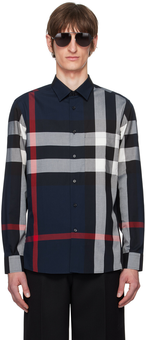

Темно-синяя рубашка Summerton Burberry