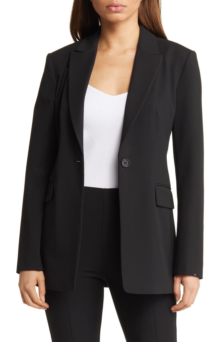 

Бессезонный блейзер NORDSTROM SIGNATURE, черный
