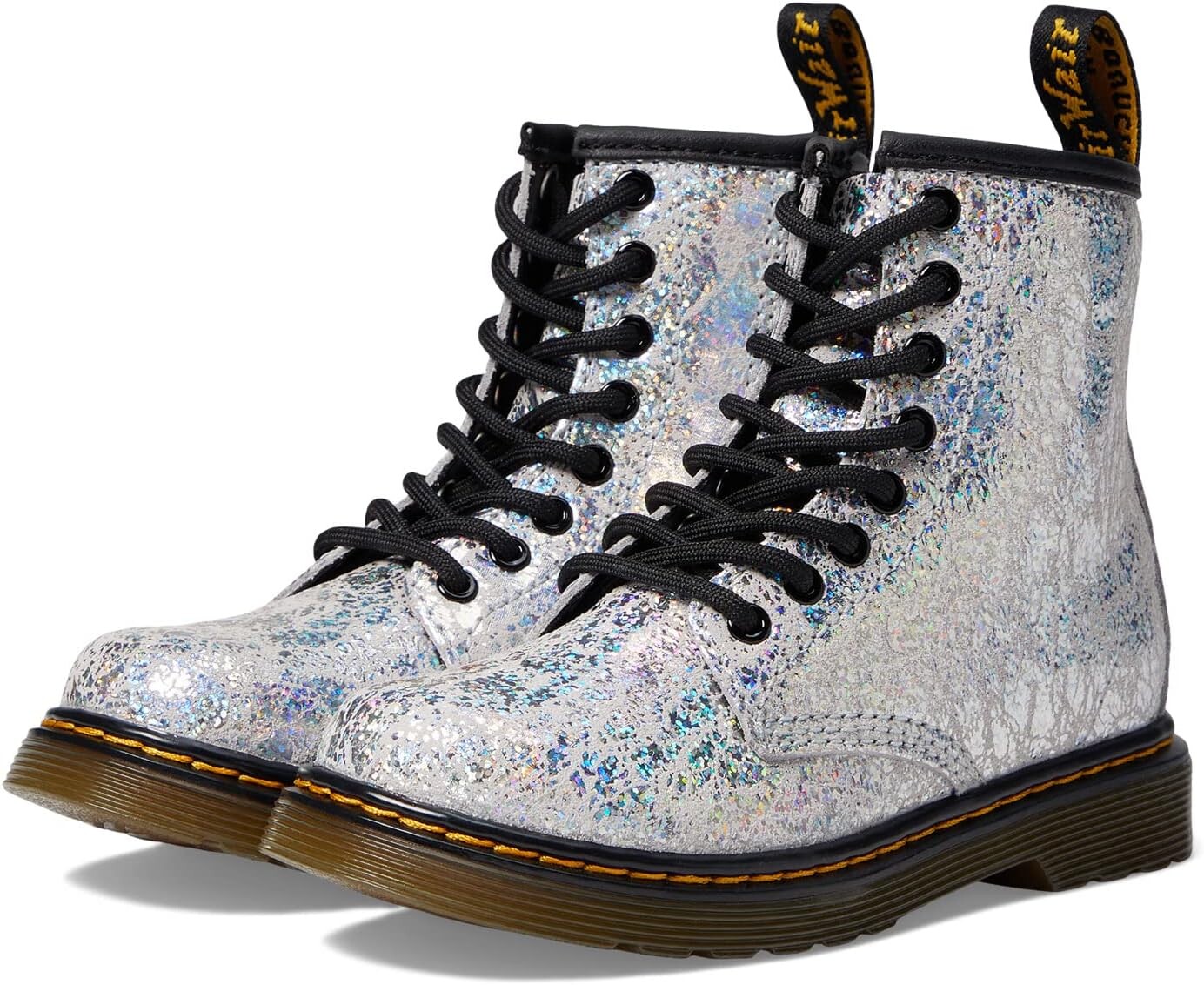 

Ботинки на шнуровке 1460 Lace Up Fashion Boot Dr. Martens, цвет Grey Disco Crinkle