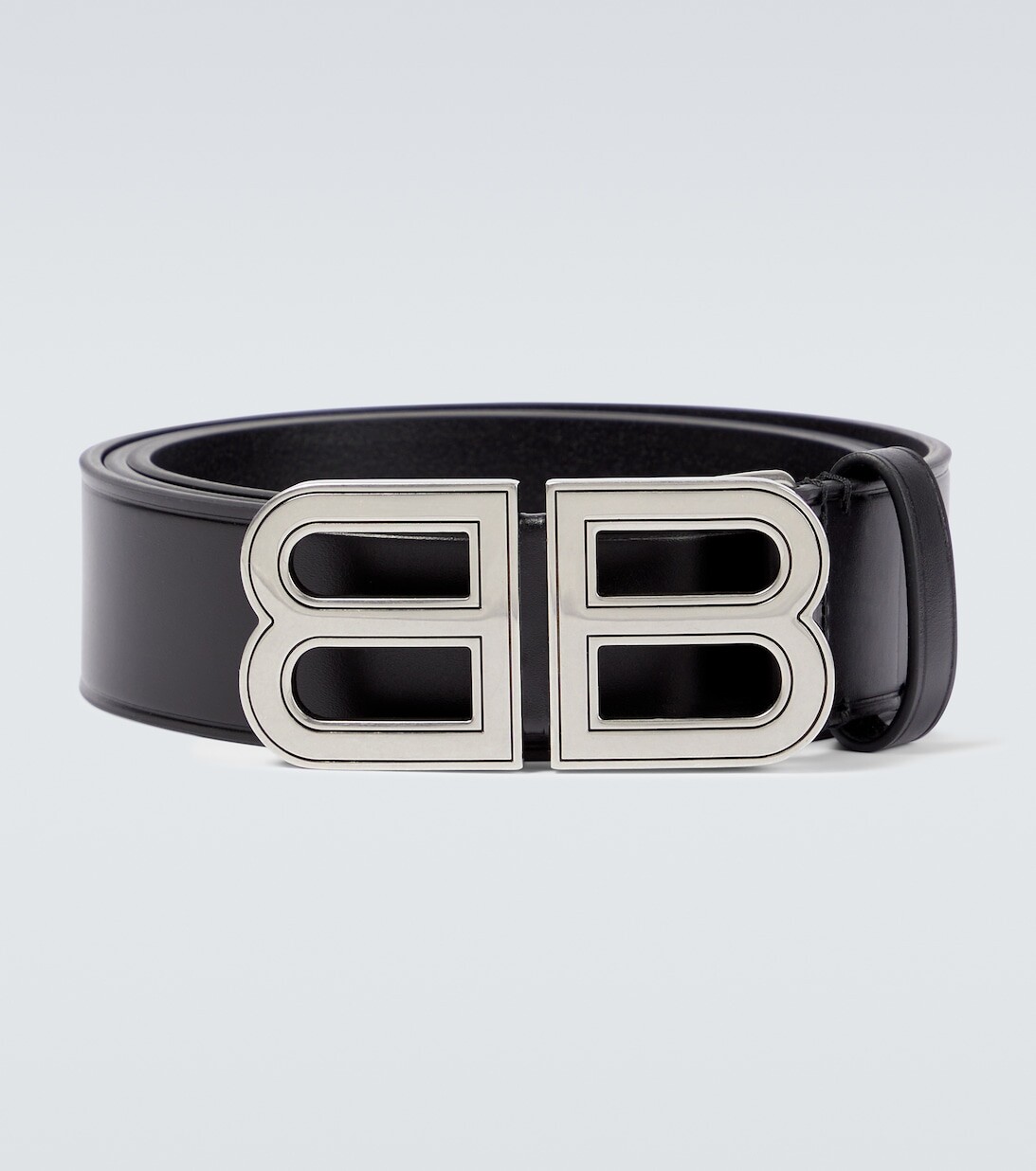 

Ремень из кожи BB Balenciaga, черный
