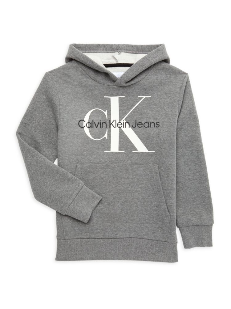 

Толстовка с логотипом Old School для мальчиков Calvin Klein, серый