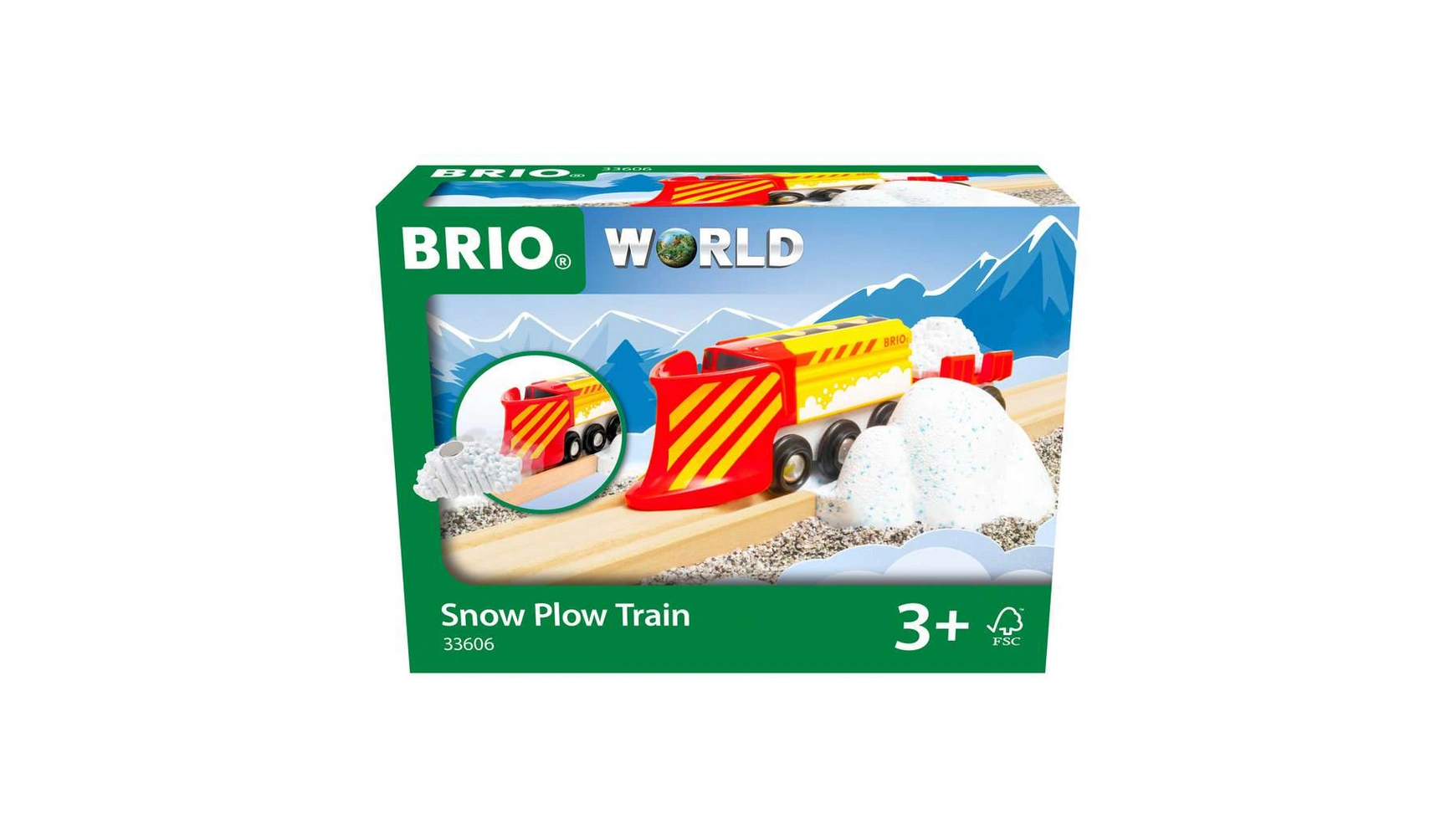 Brio Bahn Снегоочистительный поезд зимнее дополнение к деревянной железной дороге Brio игрушка brio world 33606 снегоуборочный поезд