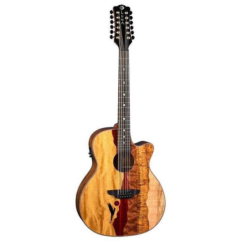 Акустическая гитара Luna Vista Eagle 12 String Tropical Wood Acoustic Electric Guitar w/Hard Case акустическая гитара luna vista stallion tropical wood acoustic electric guitar gloss natural help support small business